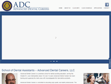Tablet Screenshot of advanceddentalcareers.com